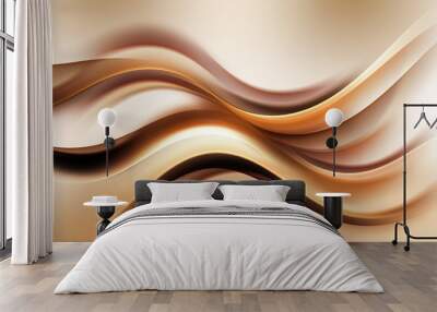 abstract gold wave design background Wall mural