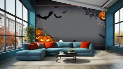 halloween background with pumpkin Wall mural