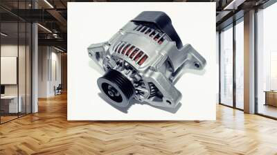 New alternator on a white background Wall mural