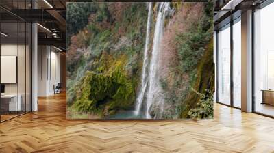 Marble waterfall near Terni in Umbria in Italy Wall mural