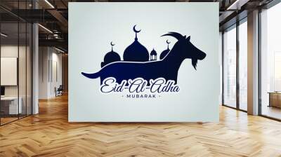 Eid al adha islamic festival of bakrid card design Wall mural