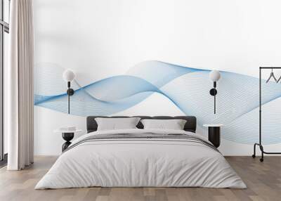 Abstract flowing wave lines. Design element for technology, science, business, modern concept background vector eps 10 Wall mural