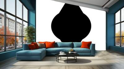 Black circle arrow Wall mural