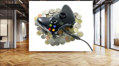 game controller on a thai money coins Wall mural