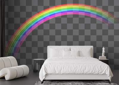 real colorful transparent curve rainbow vector eps Wall mural