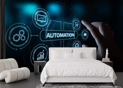 Automation Software Technology Process System Business concept Wall mural