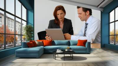 Two People Having A Business Meeting Wall mural