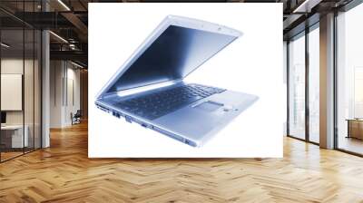 computer laptop on isolated white background Wall mural