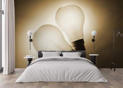 Light Bulbs Wall mural