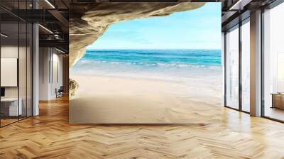 Tropical cave Wall mural