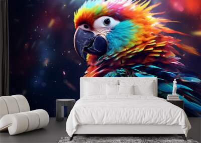 Colorful parrot Wall mural