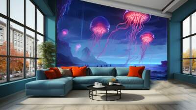 Fantasy Jellyfish Wall mural