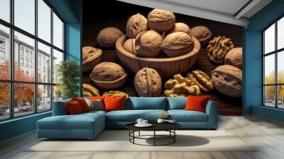 Walnut harvest Wall mural