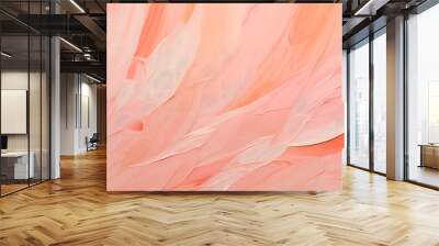 Acrylic paint strokes. Abstract background in pink colors, Generative AI Wall mural