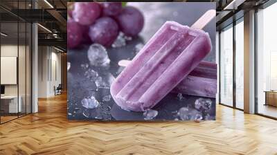 grape popsicle, Generative AI Wall mural