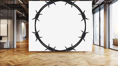 Barbed Wire of Circle Shape Wall mural