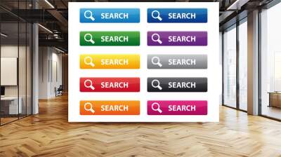 Search buttons Wall mural