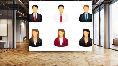 Set of business people icons Wall mural