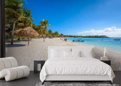 Akumal beach - paradise bay  Beach in Quintana Roo, Mexico - caribbean coast Wall mural