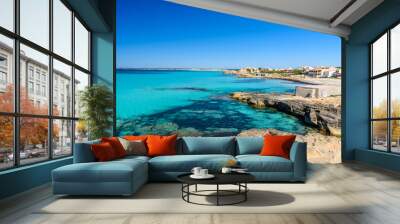 Beach Es Trenc - beautiful coast of Mallorca, Spain Wall mural