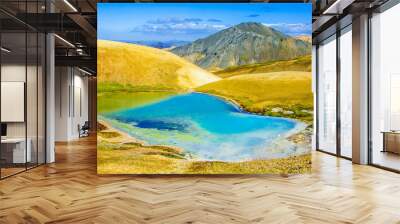 Lake in Landmannalaugar - Amazing Landscape in Iceland Wall mural