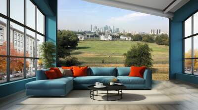 A view of Greenwich from the Observatory Wall mural