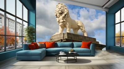 lion statue Wall mural