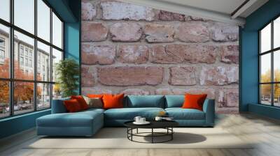 old red brick wall texture background Wall mural