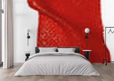 red fabric sticker tape Wall mural