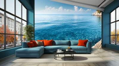 calm ocean with clear blue water Wall mural