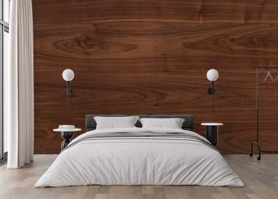 Walnut veneer, natural wood pattern for the manufacture of furniture, parquet, doors. Wall mural