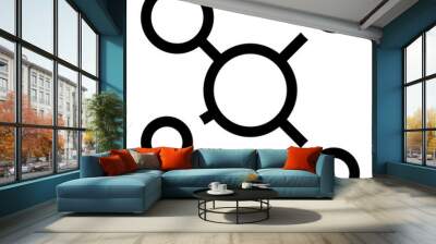 Network Spread Icon Wall mural