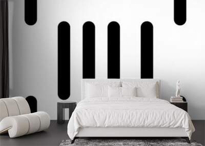 Scan barcode icon in outline style. Simple analyze vector illustration — pixel-perfect icon. Wall mural