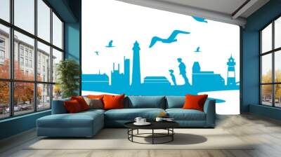 Skyline Sylt Landscape Wall mural