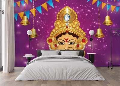 Happy navratri indian festival celebration background Wall mural