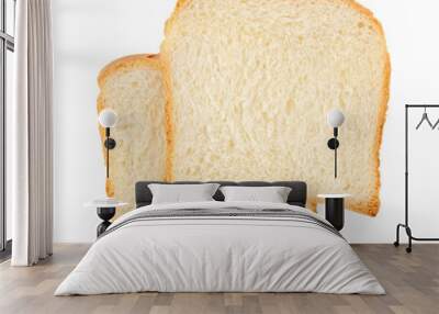 two fresh slices of bread Wall mural