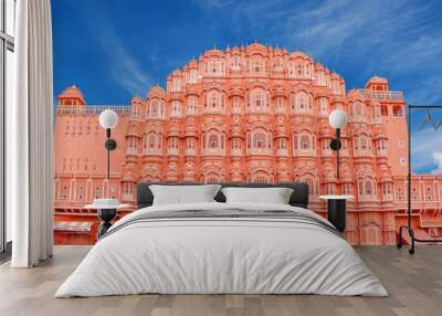 Hawa Mahal - Palace of the Winds, Jaipur, India. Wall mural