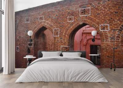 pellets marks in jallianwala bagh in Amritsar,  India Wall mural