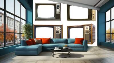 Retro Vintage television 6 Wall mural