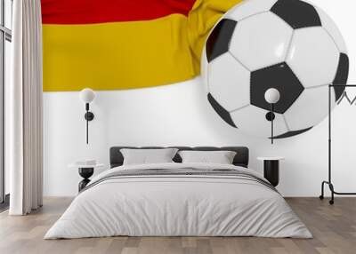 Fußball mit Flagge Deutschland Wall mural