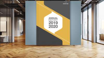 minimal geometric shapes design background for business annual report book cover brochure flyer poster Wall mural