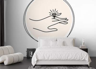 jewelry logo Wall mural