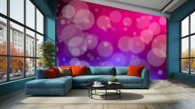 Pink and Blue Lights Background. Wall mural