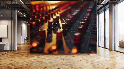 audio mixing console Wall mural