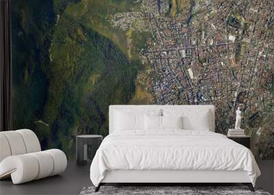 Satellite top view texture over Brasil Wall mural