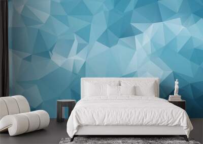 Abstract Color Polygon Background Design, Abstract Geometric Origami Style With Gradient - Vector Wall mural