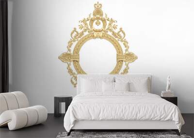 antique gold frame Wall mural