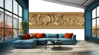 antique golden carving border ceiling profile  Wall mural