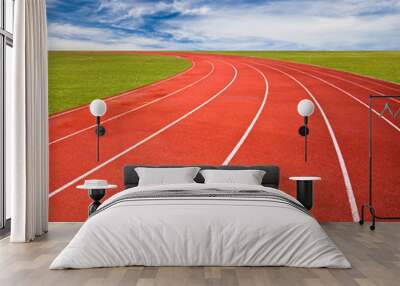 Running track Wall mural