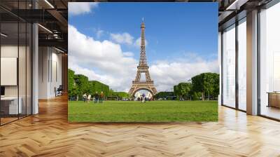 Eiffel Tower with blue sky in Paris Wall mural